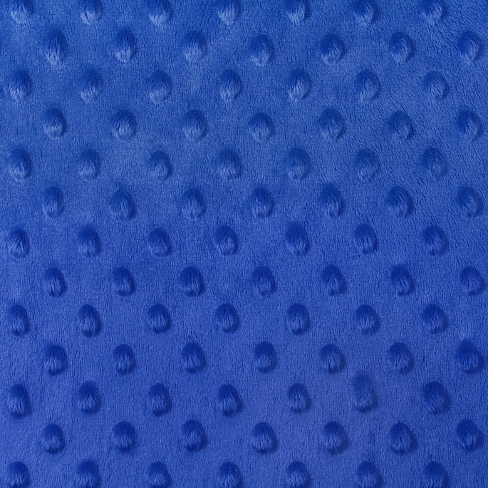 Royal Blue Minky Dot Fabric image 1 of 2