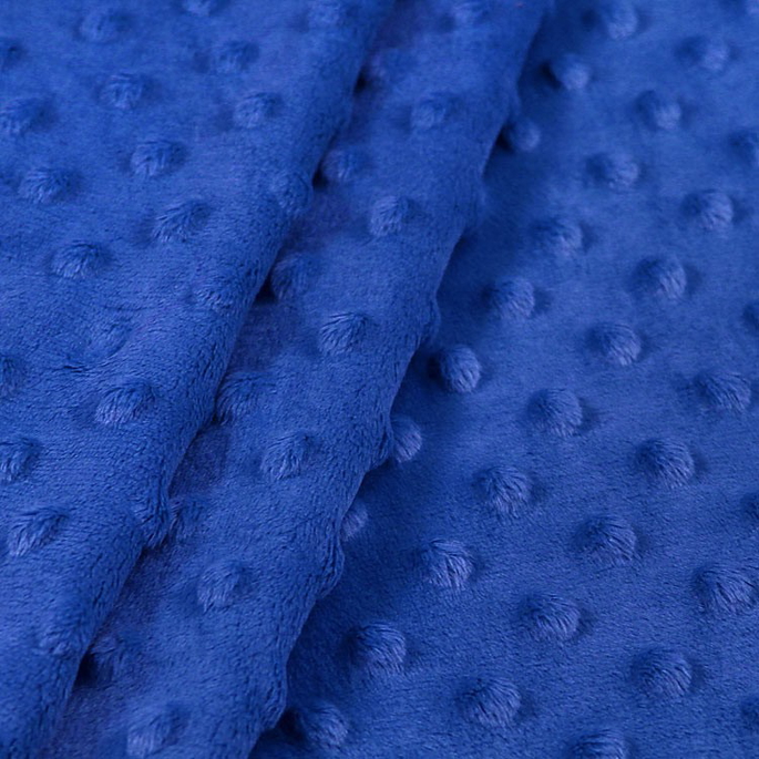 Royal Blue Minky Dot Fabric image 2 of 2