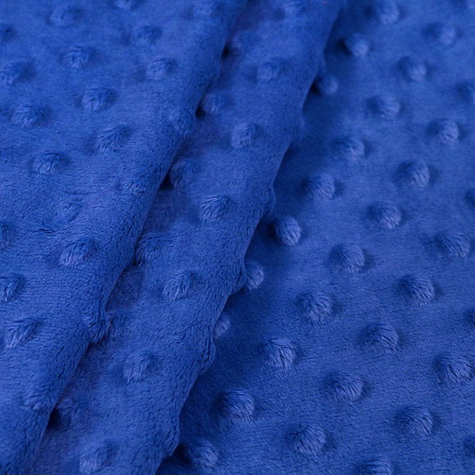 Royal Blue Minky Dot Fabric image 2 of 2