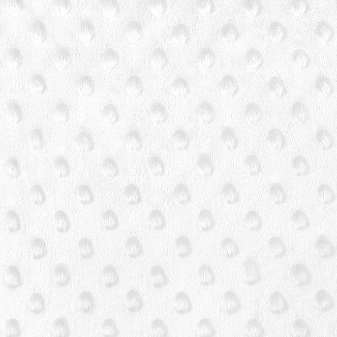 White Minky Dot Fabric image 1 of 2