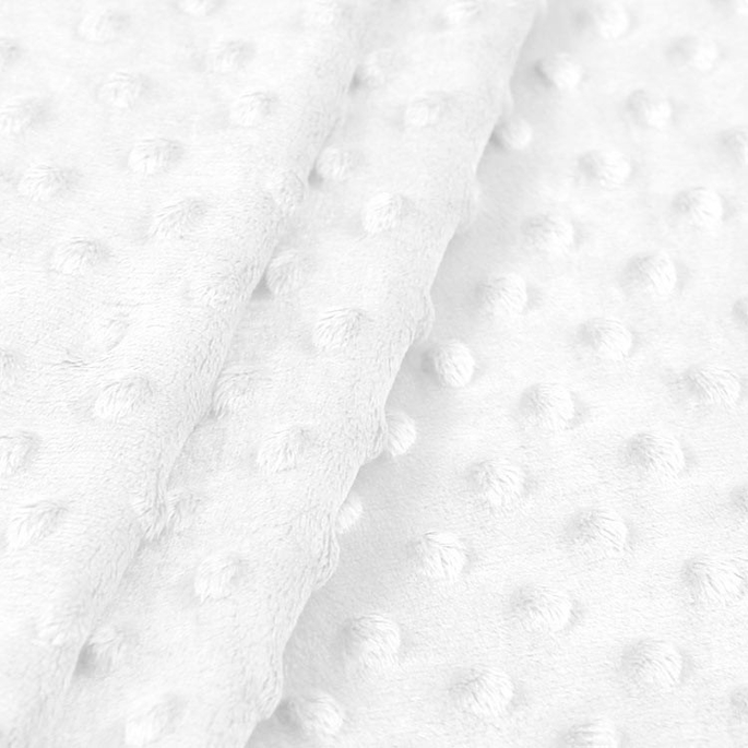 White Minky Dot Fabric image 2 of 2