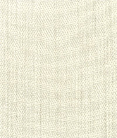 Ecru Belgian Linen Herringbone Fabric