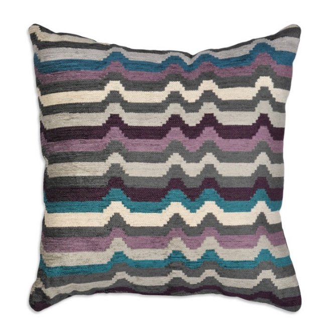 OFS™ 16&quot; x 16&quot; Austellia Purple Wave Decorative Pillow