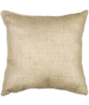 OFS™ 16 inch x 16 inch Natural Burlap Decorative Pillow
