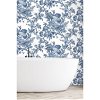 DuPont™ Tedlar® Crane Toile French Blue High Performance Wallpaper - Image 4