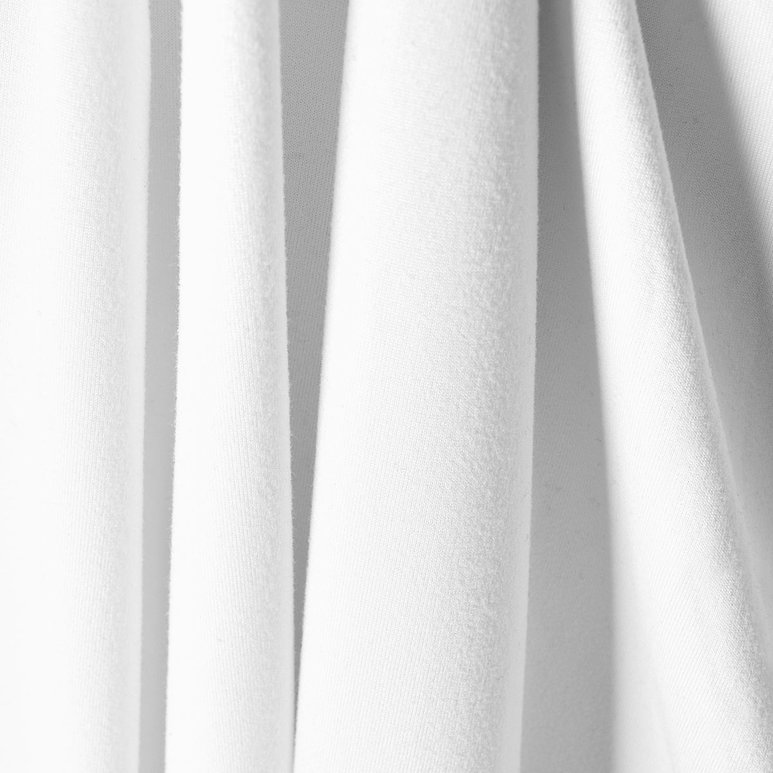 White Double Sided Brushed Knit Fabric