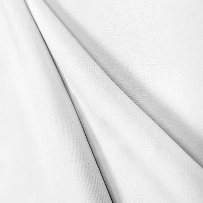 9 Oz White FR Duvetyn Fabric