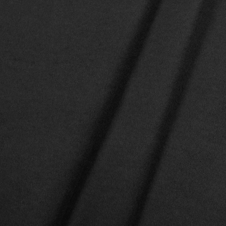 12 Oz Duvetyne FR Black Brushed Cotton Fabric | OnlineFabricStore