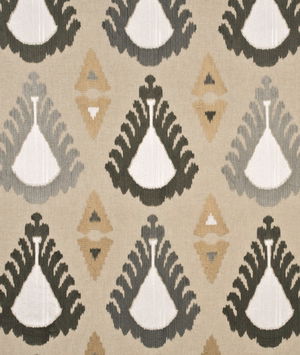 Threads Exuberance Linen/Pewter Fabric