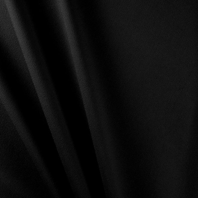 9 Oz Black Edinburgh Crepe Wool Fabric image 2 of 2