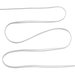 1/4" White Braided Elastic - 10 Yards