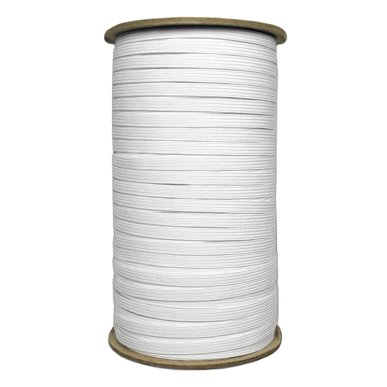1/4" White Braided Elastic - 144 Yards