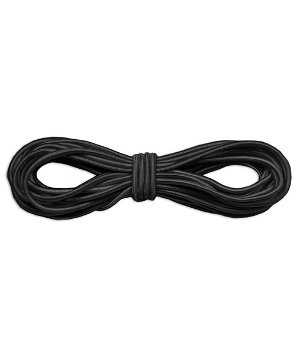 3/32 inch Black Round Cord Elastic - 5 Yards