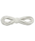 3/32" White Round Cord Elastic - 5 Yards