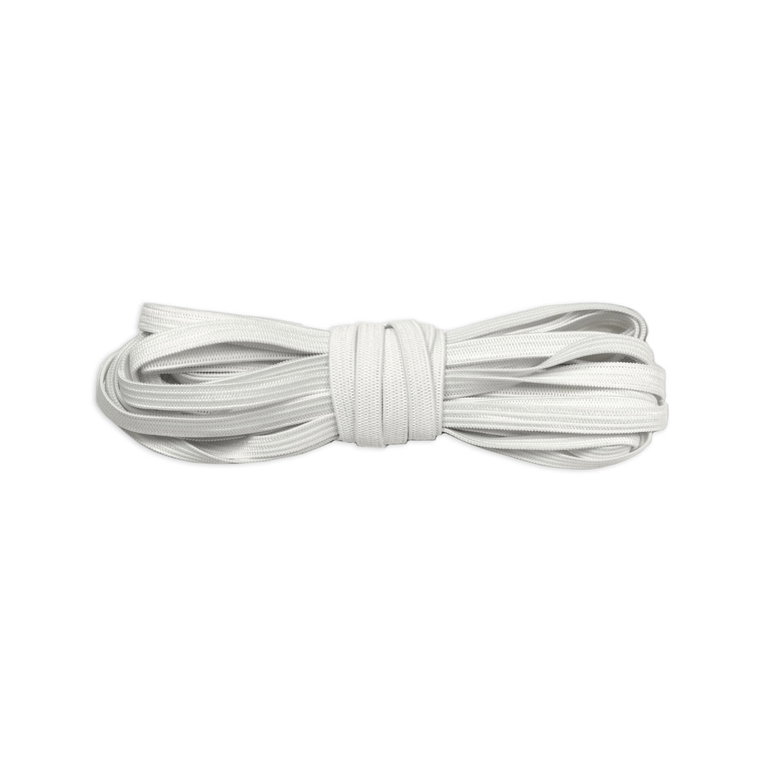 1/4" White Knit Elastic - 5 Yards