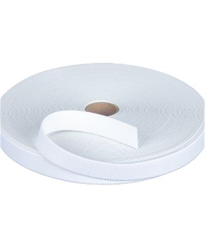 1 inch White Knit Elastic - 50 Yards