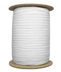 3/8" White Knit Elastic - 144 Yards