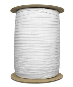 3/8" White Knit Elastic - 144 Yards