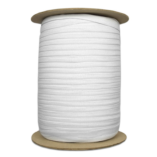 3/8&quot; White Knit Elastic - 144 Yards
