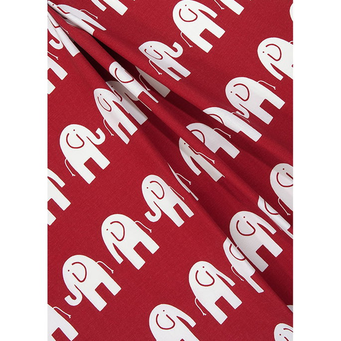 Premier Prints Ele Crimson Canvas Fabric image 2 of 2