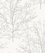 Seabrook Designs Winter Branches Pearl Grey Wallpaper
