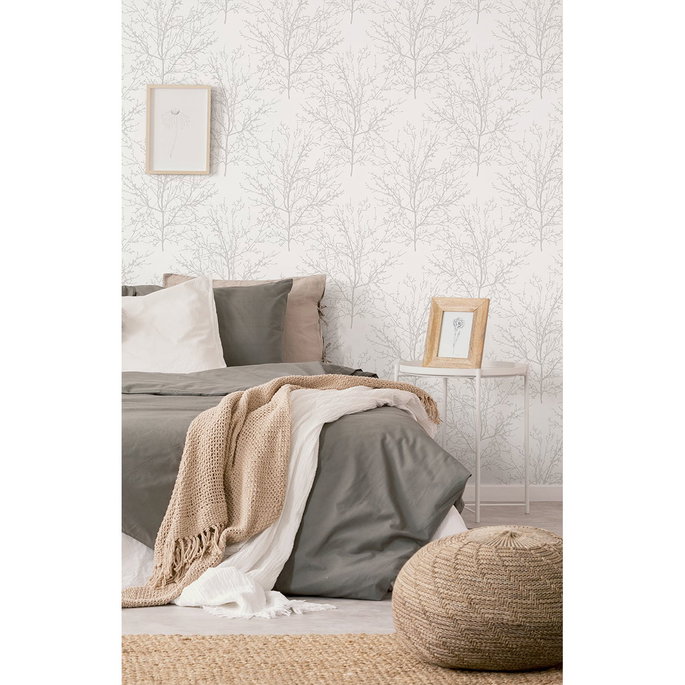 Seabrook Designs Winter Branches Pearl Grey Wallpaper image 5 of 5