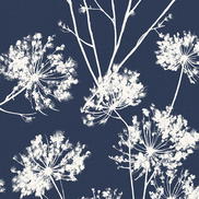 Seabrook Designs Dandelion Fields Navy Blue Wallpaper
