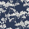 Etten Gallerie Bayberry Blossom Navy Blue Wallpaper - Image 1