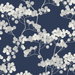 Seabrook Designs Bayberry Blossom Navy Blue Wallpaper thumbnail image 1 of 5