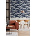 Seabrook Designs Bayberry Blossom Navy Blue Wallpaper thumbnail image 3 of 5