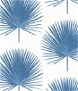 Etten Gallerie Palm Fronds Coastal Blue Wallpaper