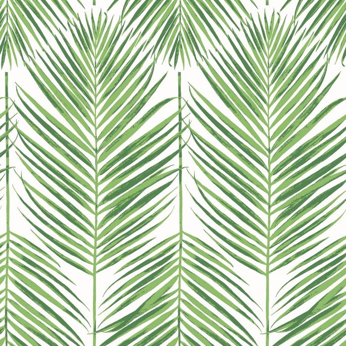 Seabrook Designs Marina Palm Summer Fern Wallpaper image 1 of 4