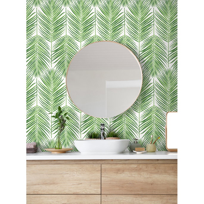 Seabrook Designs Marina Palm Summer Fern Wallpaper image 3 of 4