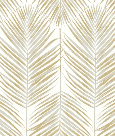 Seabrook Designs Marina Palm Silver & Gold Wallpaper