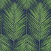 Seabrook Designs Marina Palm Moss Green & Blue Wallpaper
