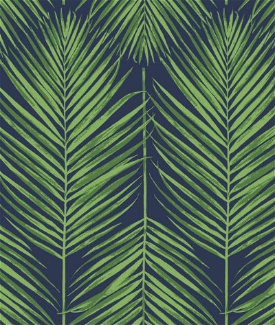 Seabrook Designs Marina Palm Moss Green & Blue Wallpaper