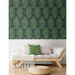 Seabrook Designs Marina Palm Moss Green &amp; Blue Wallpaper thumbnail image 2 of 5
