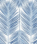 Seabrook Designs Marina Palm Coastal Blue Wallpaper