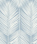Seabrook Designs Athena Palm Hampton Blue Wallpaper