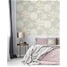 Seabrook Designs Water Lily Floral Metallic Gold &amp; Grey Wallpaper thumbnail image 4 of 5