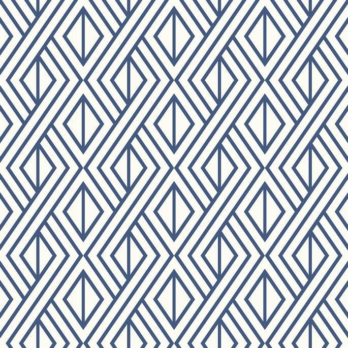 Seabrook Designs Diamond Weave Navy Blue Wallpaper image 1 of 5