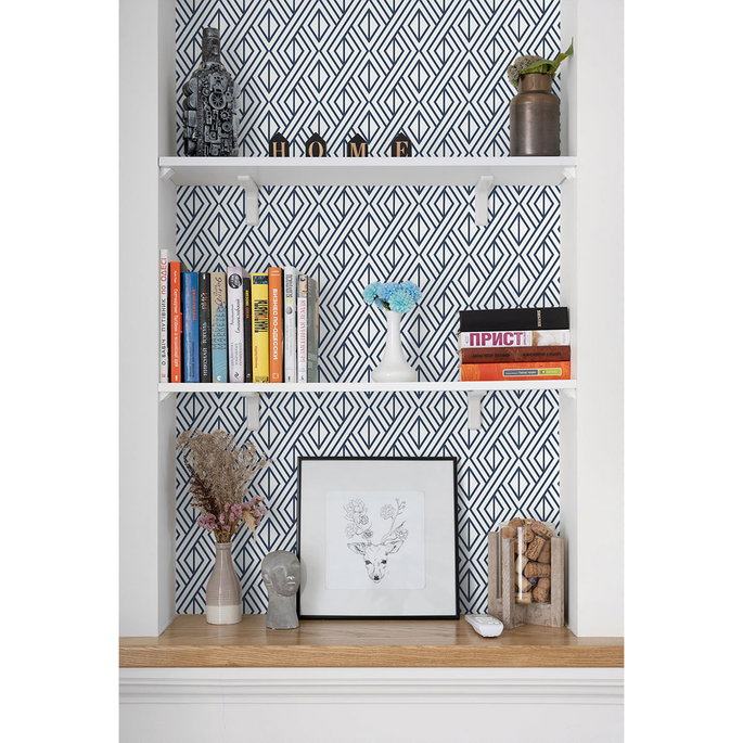 Seabrook Designs Diamond Weave Navy Blue Wallpaper image 3 of 5