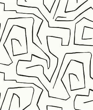 埃滕画廊抽象迷宫黑白墙纸