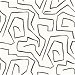 Etten Gallerie Abstract Maze Black &amp; White Wallpaper thumbnail image 1 of 5
