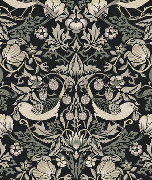 Seabrook Designs Fragaria Garden Blacksmith Wallpaper