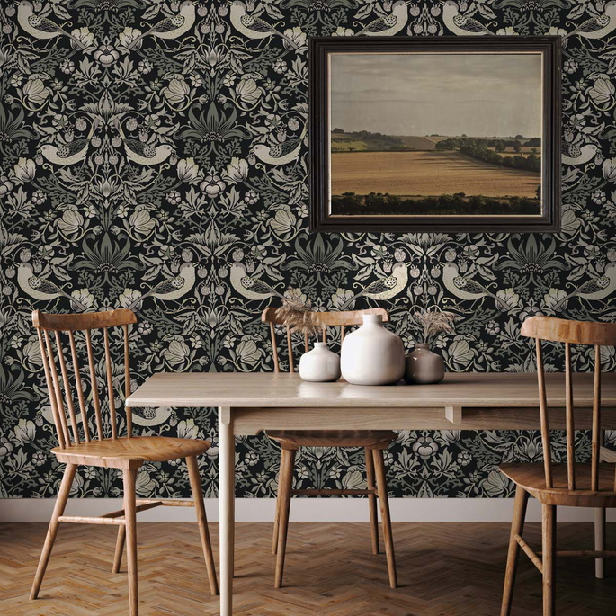 Seabrook Designs Fragaria Garden Blacksmith Wallpaper image 2 of 3