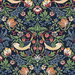 Seabrook Designs Fragaria Garden Midnight Blue Wallpaper