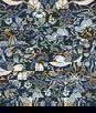 Seabrook Designs Fragaria Garden Navy Blue & Aloe Wallpaper