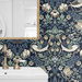 Seabrook Designs Fragaria Garden Navy Blue &amp; Aloe Wallpaper thumbnail image 4 of 4
