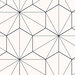 Seabrook Designs Hedron Geometric Ebony & Eggshell Wallpaper